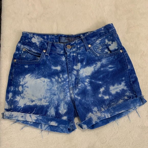 Paris Blues bleach dye shorts - Picture 4 of 7